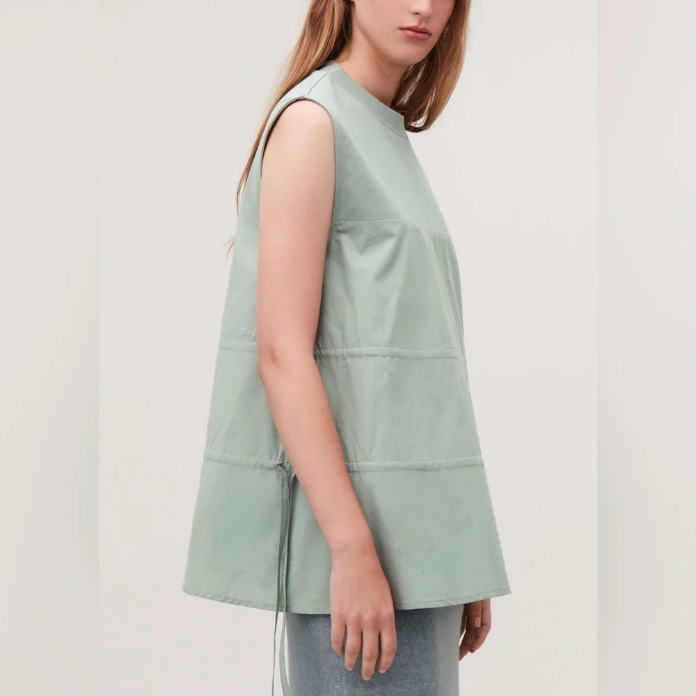 COS Mint Green Sleeveless Blouse - Picture 2 of 12